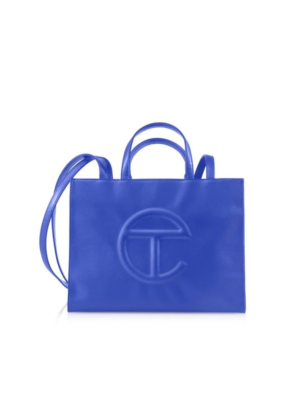 TELFAR Painter’s Tape Blue Medium Shopping Bag